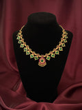 Palakka Maala Green 8x8 Gold plated