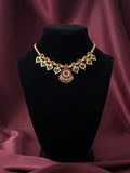 Palakka Maala Green 4x4 Gold plated