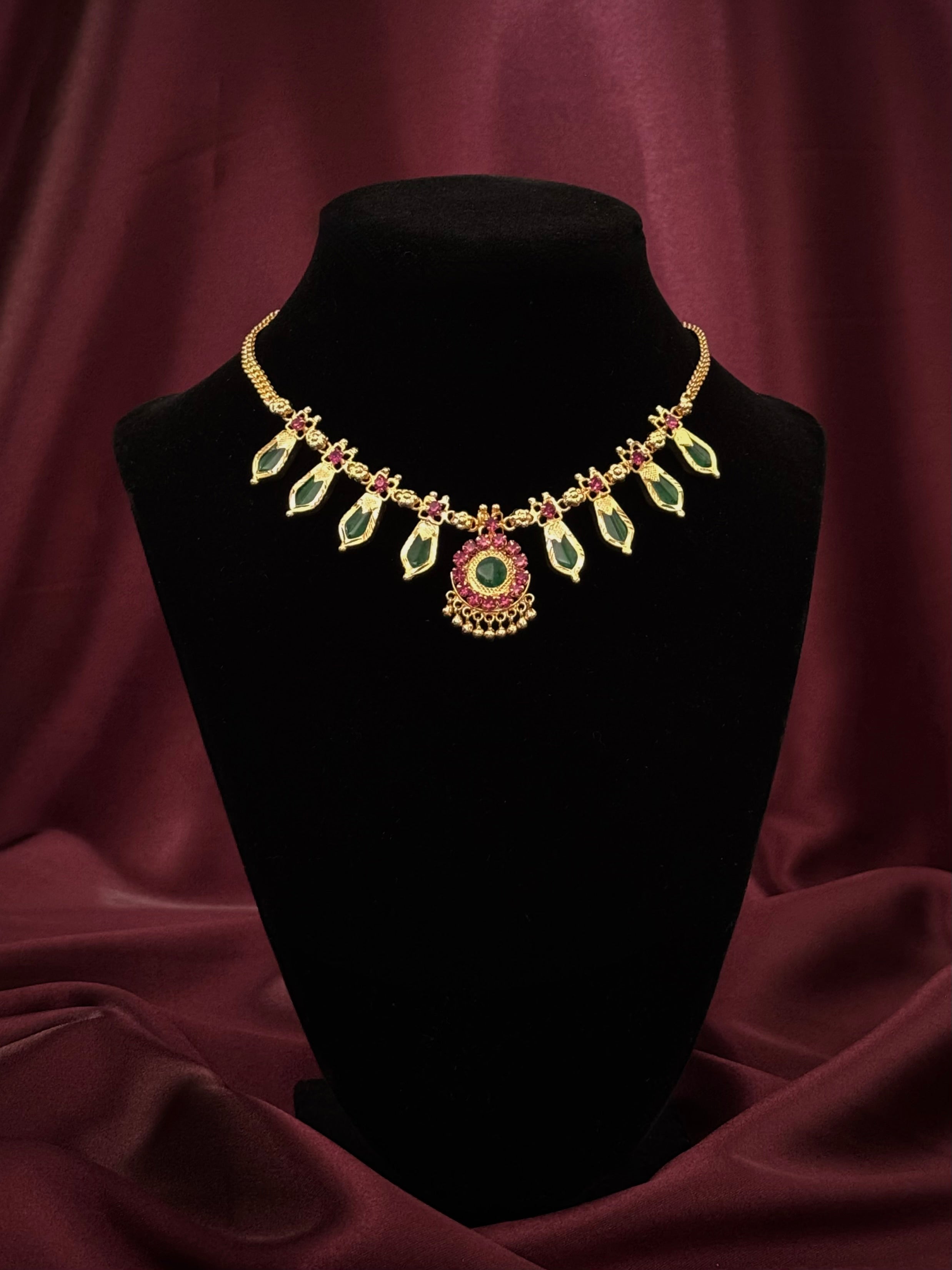Nagapadam Green 4x4 Gold plated
