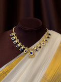 Manga Maala Blue 6x6 Gold plated