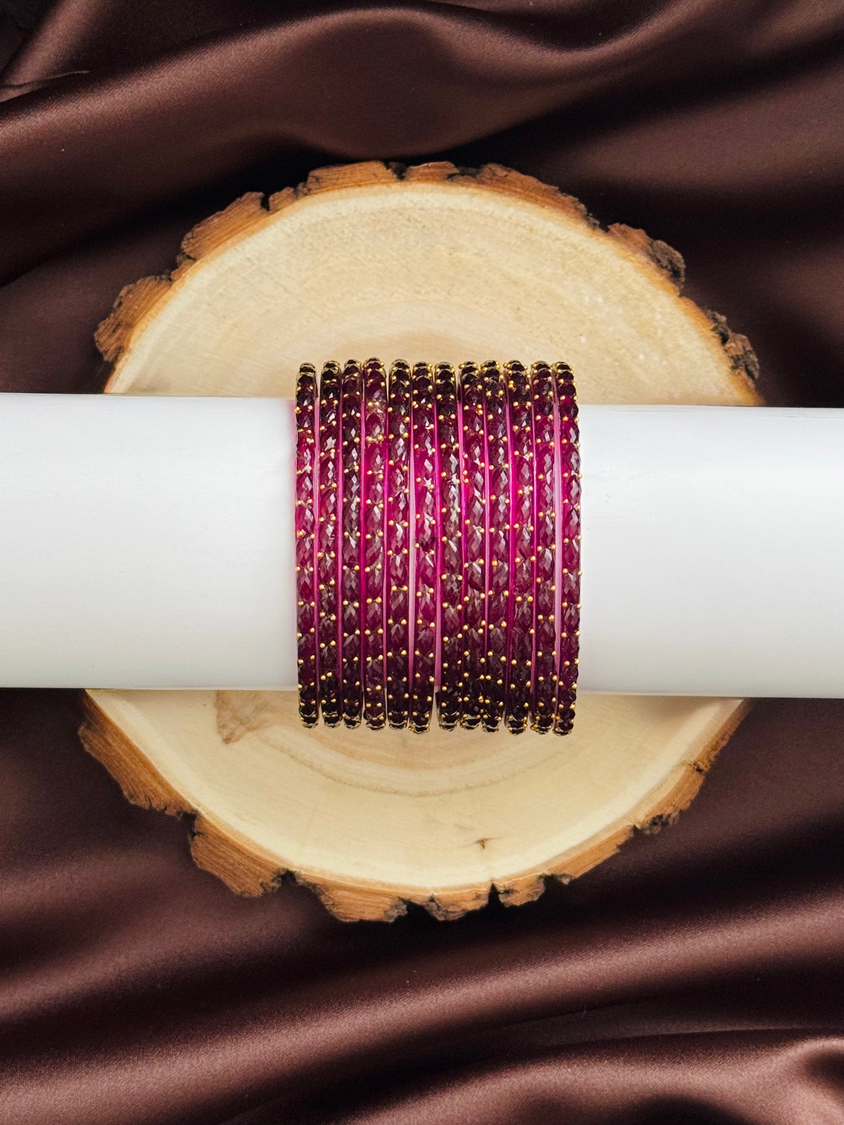 Raindrop Glass Bangles