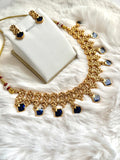Blue Palakka Drops - Necklace set