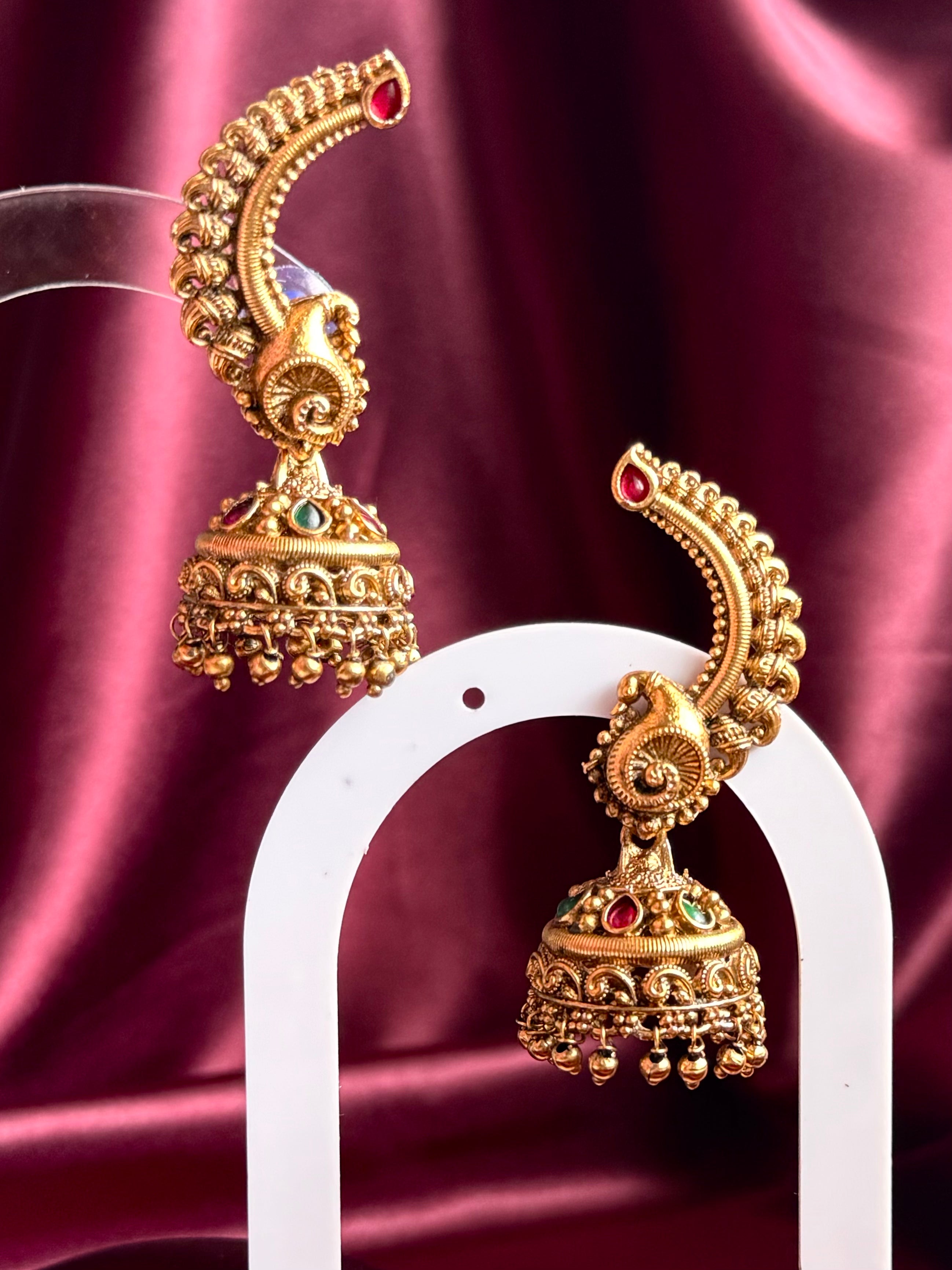 Antique finish Ear Cuff Jhumka