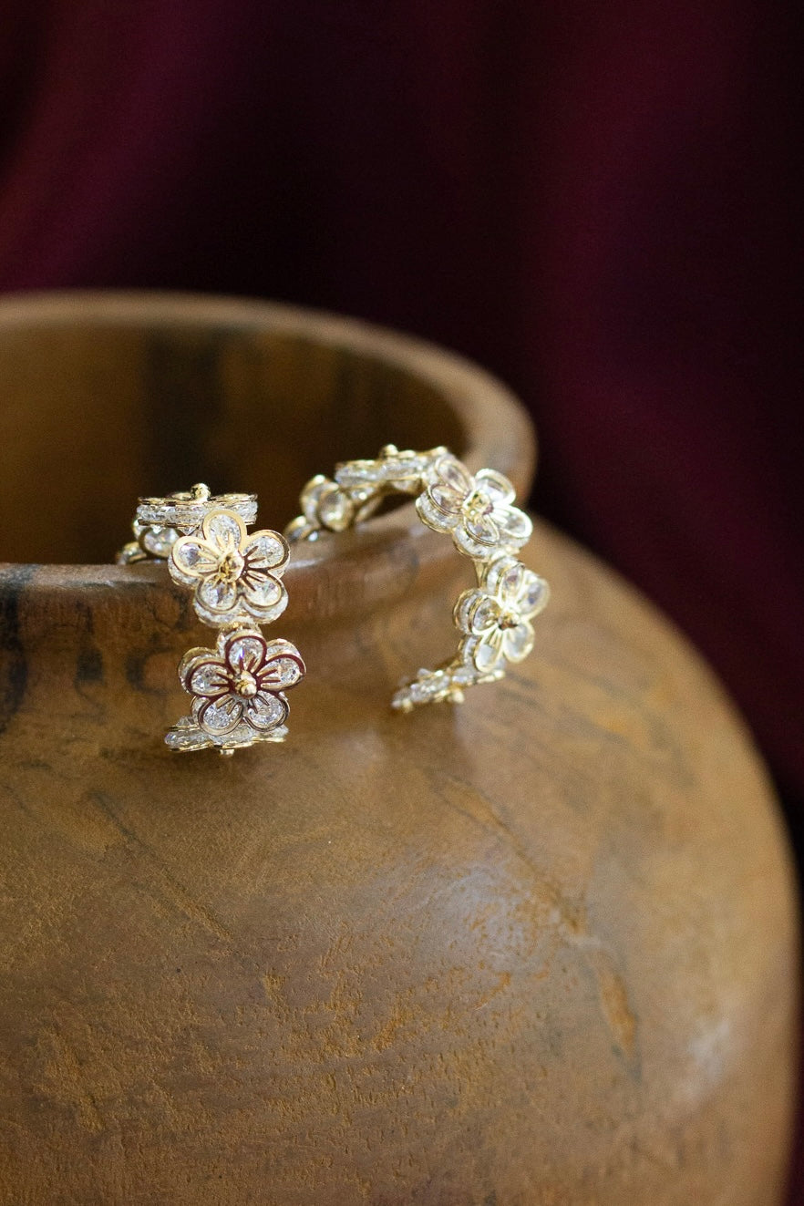 Blossom Eternity Half Hoops