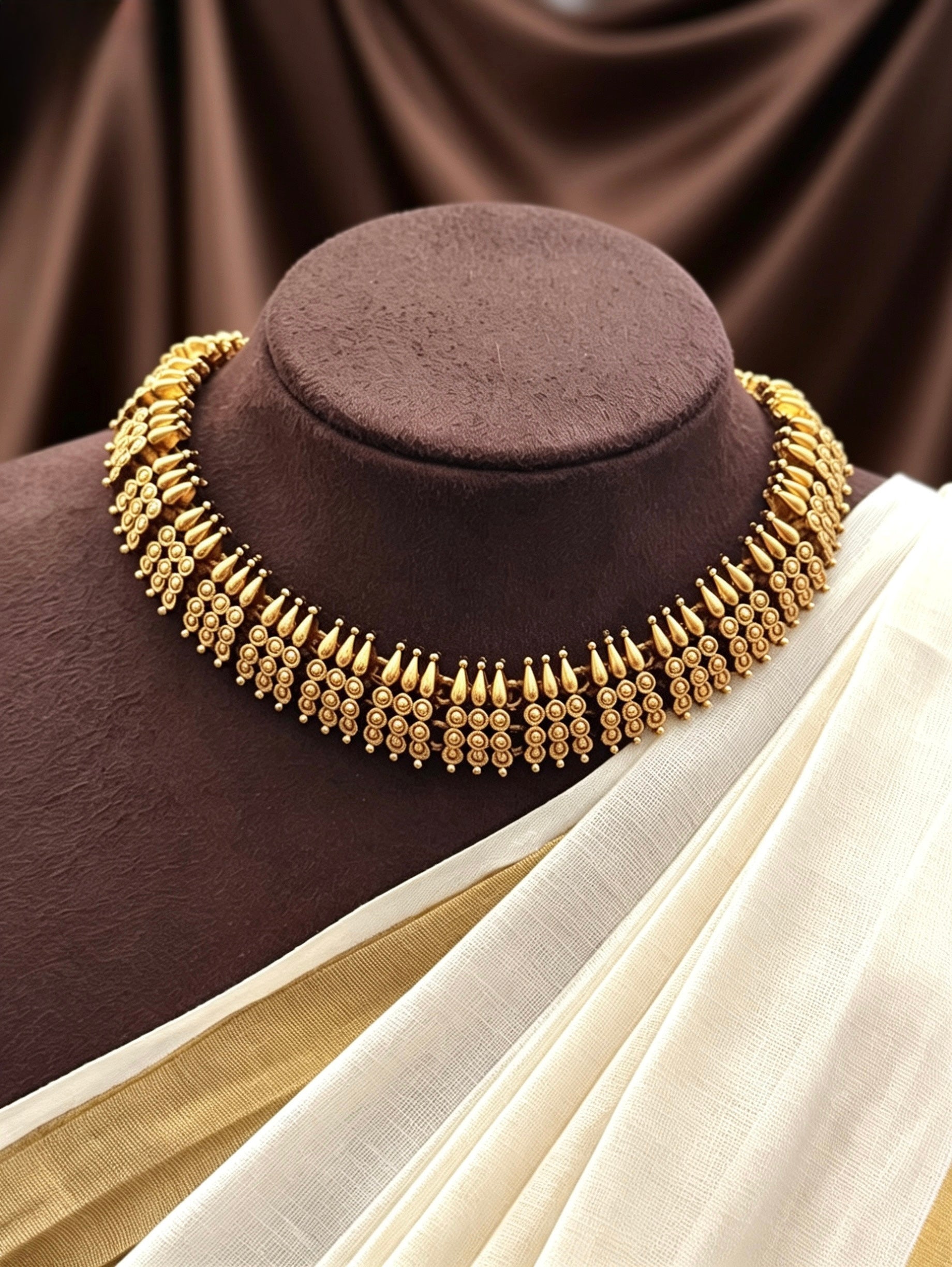 Antique finish necklace