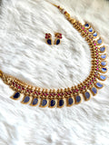 Blue Mango Antique Gold Necklace Set