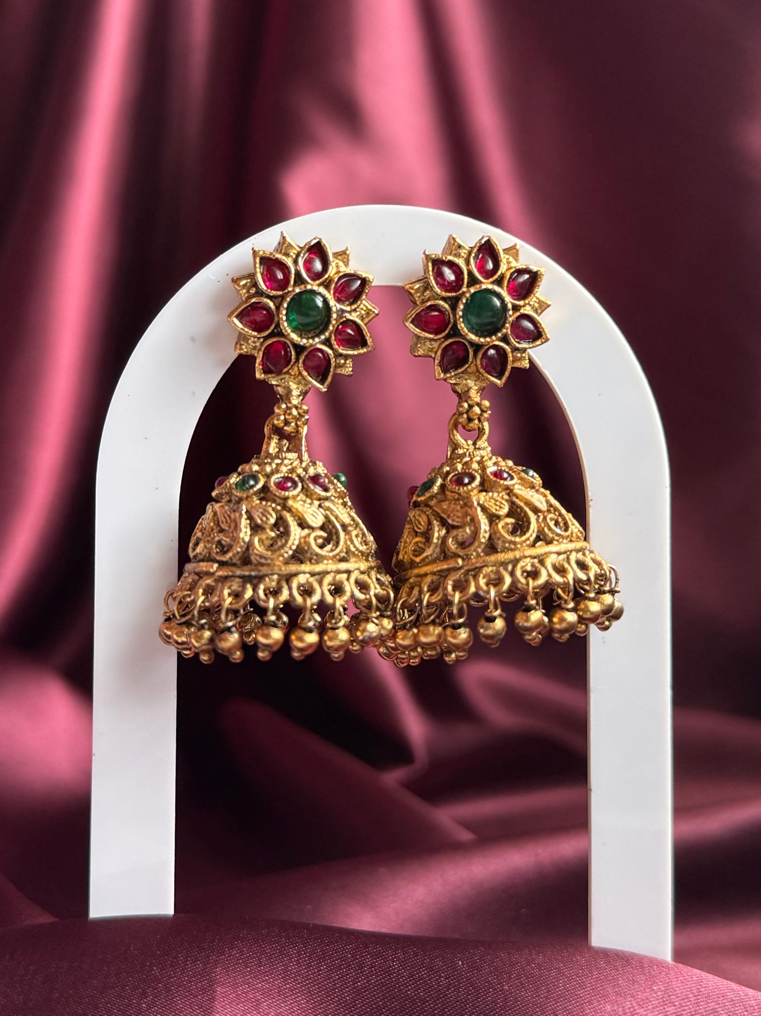 Antique finish Jhumka