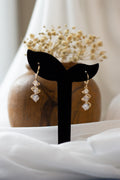 Crystal Twirl Hoops