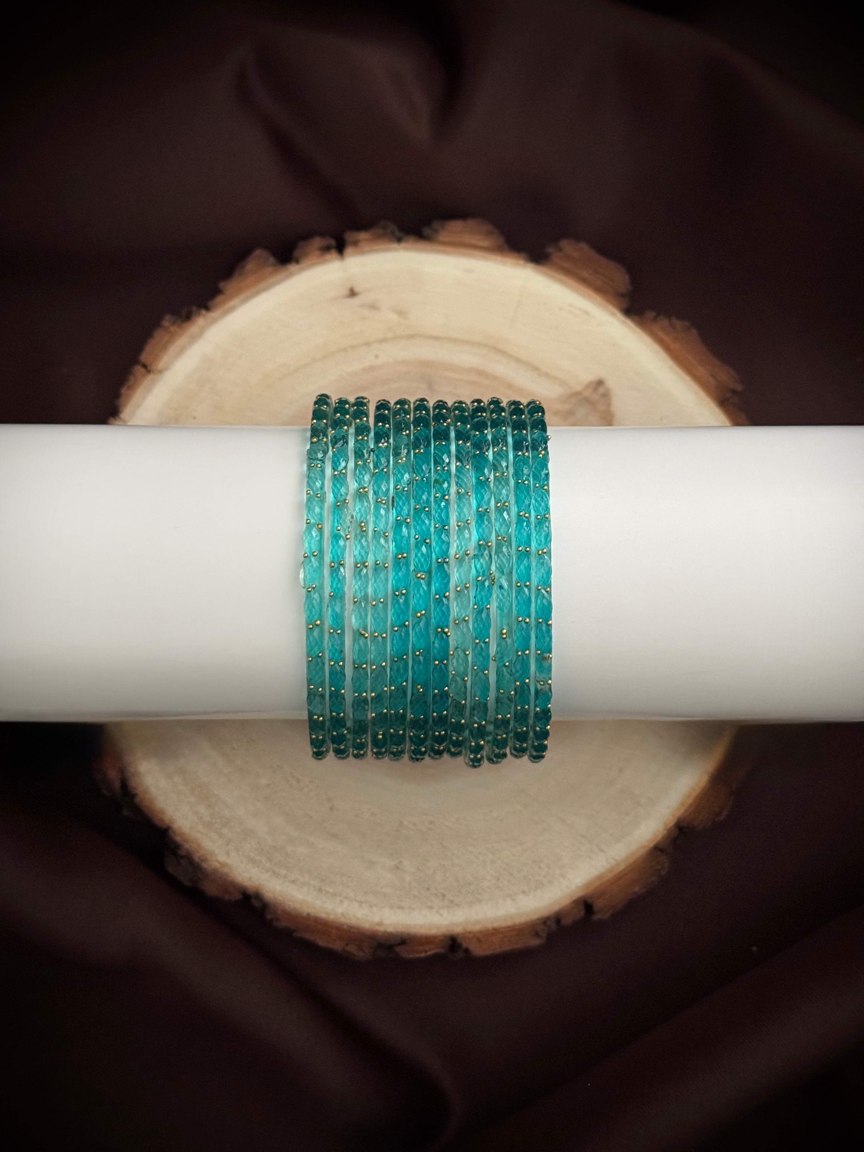 Raindrop Glass Bangles