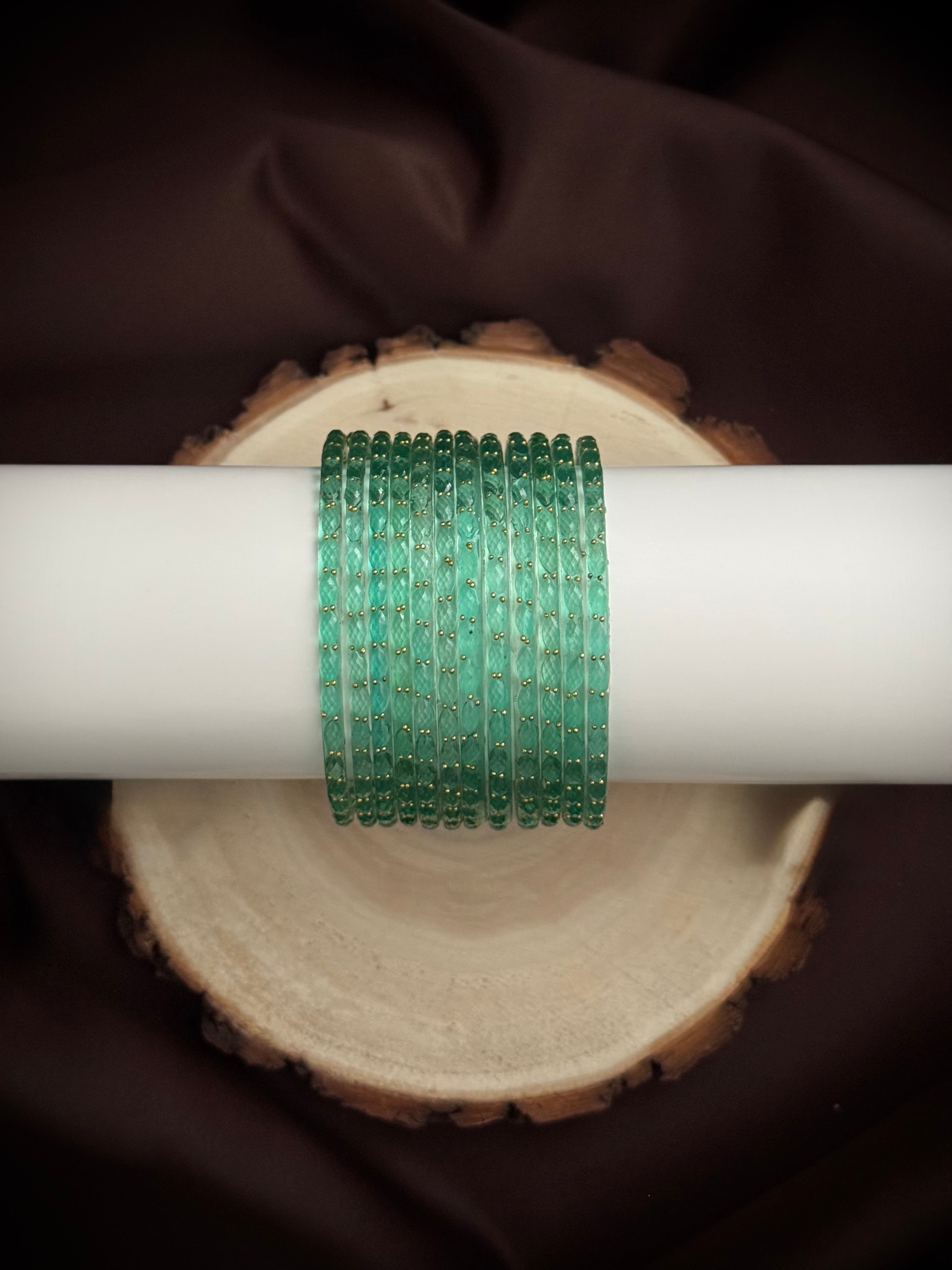 Raindrop Glass Bangles