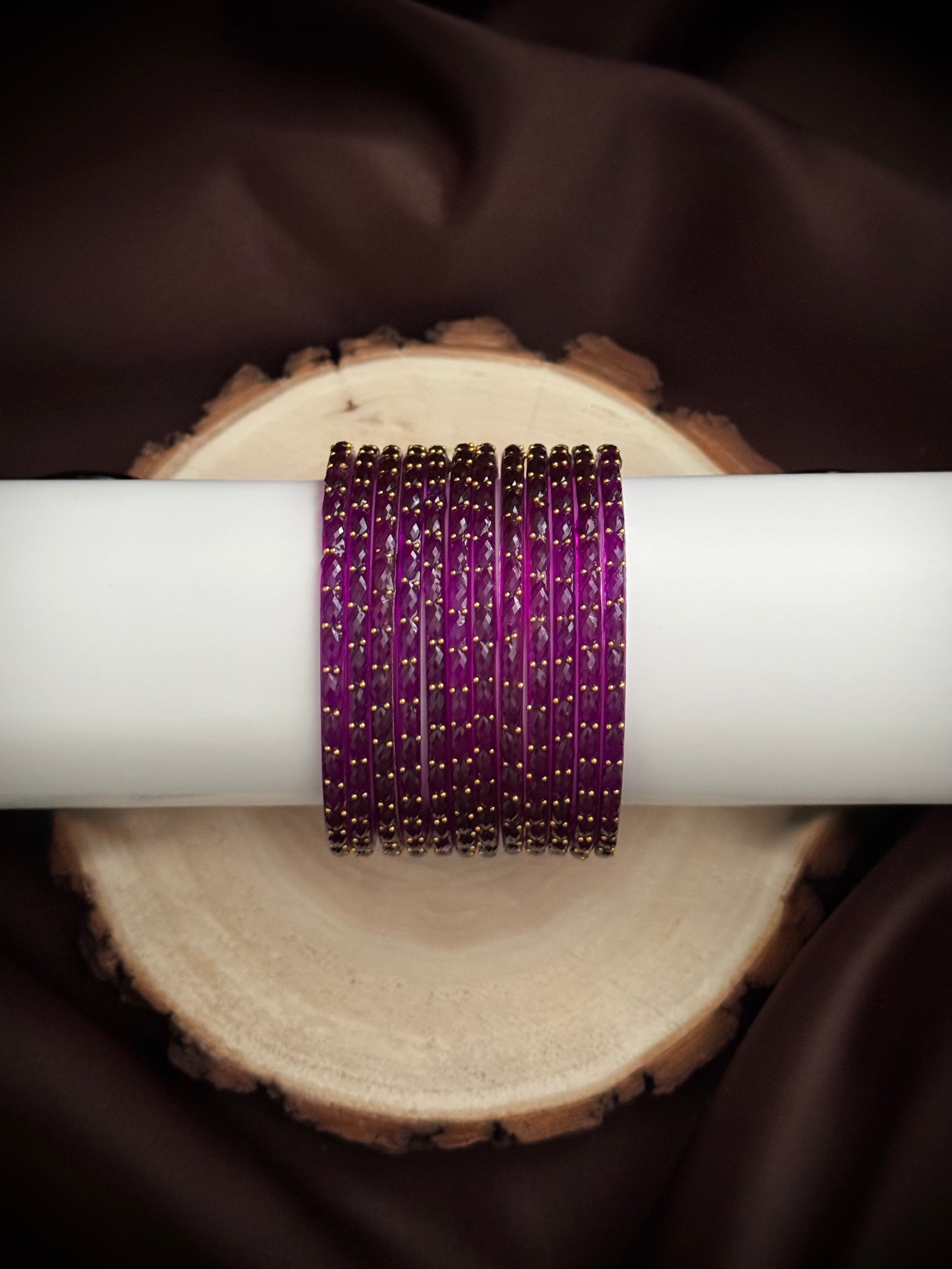 Raindrop Glass Bangles