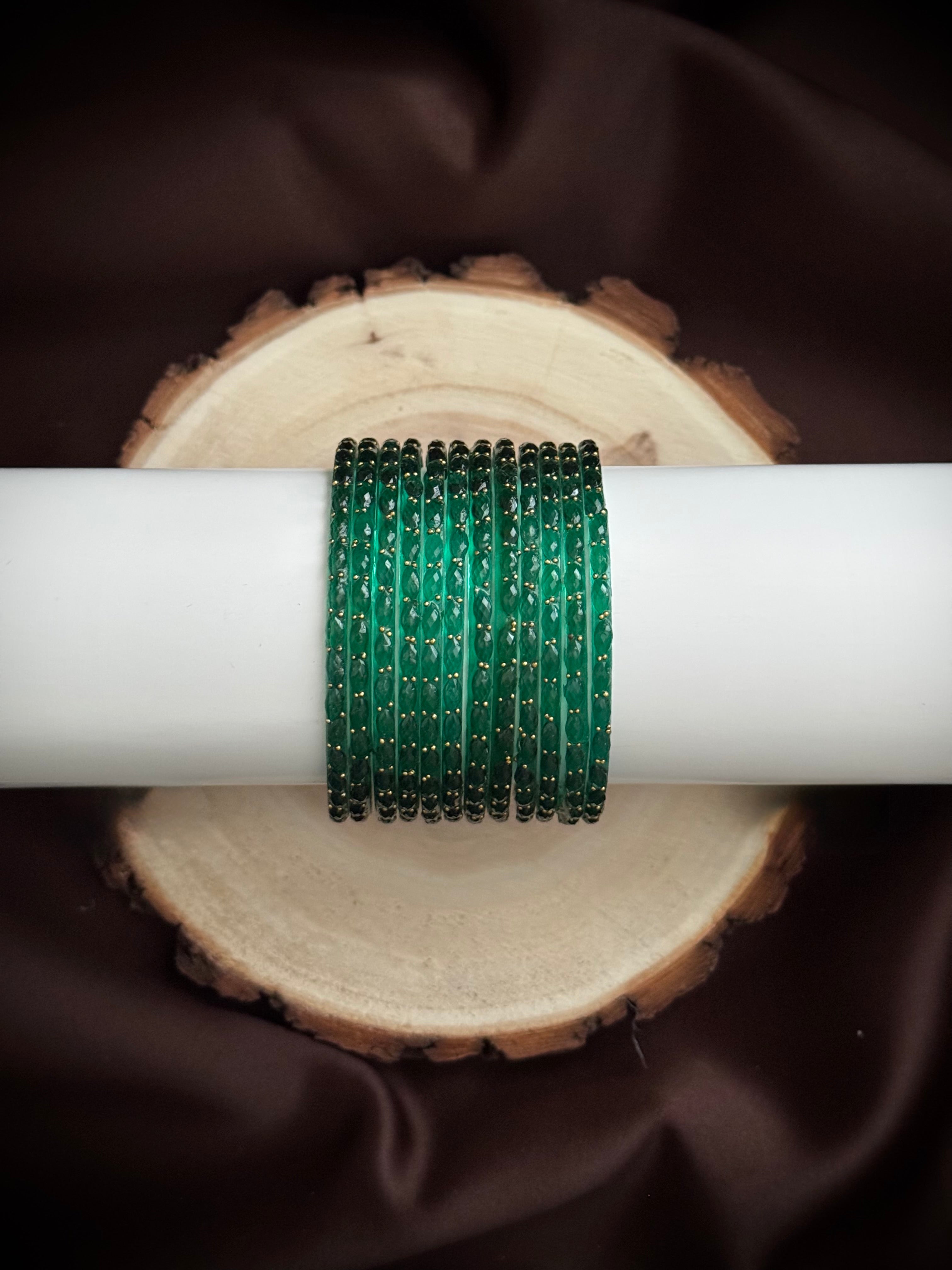 Raindrop Glass Bangles