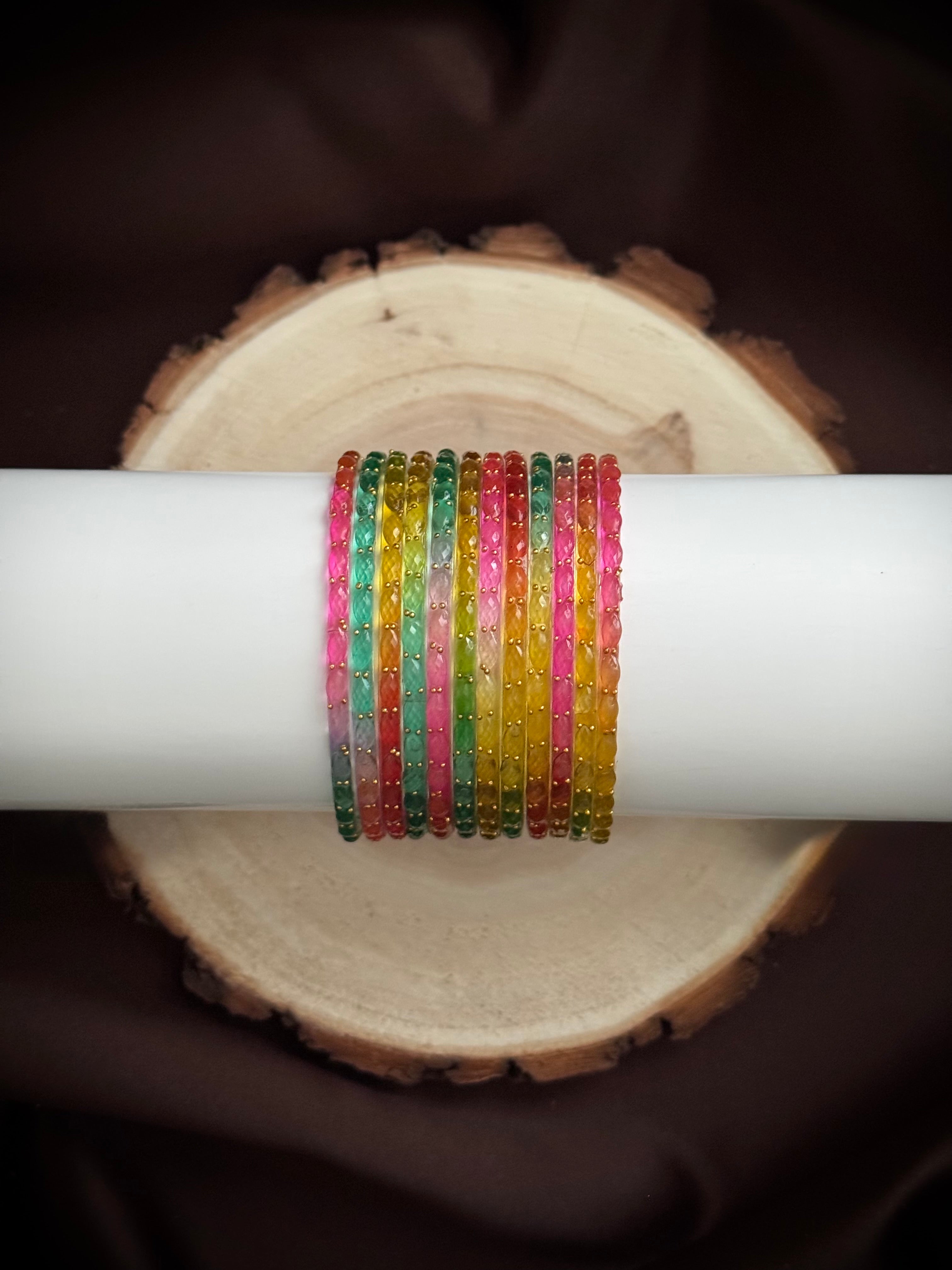 Raindrop Glass Bangles