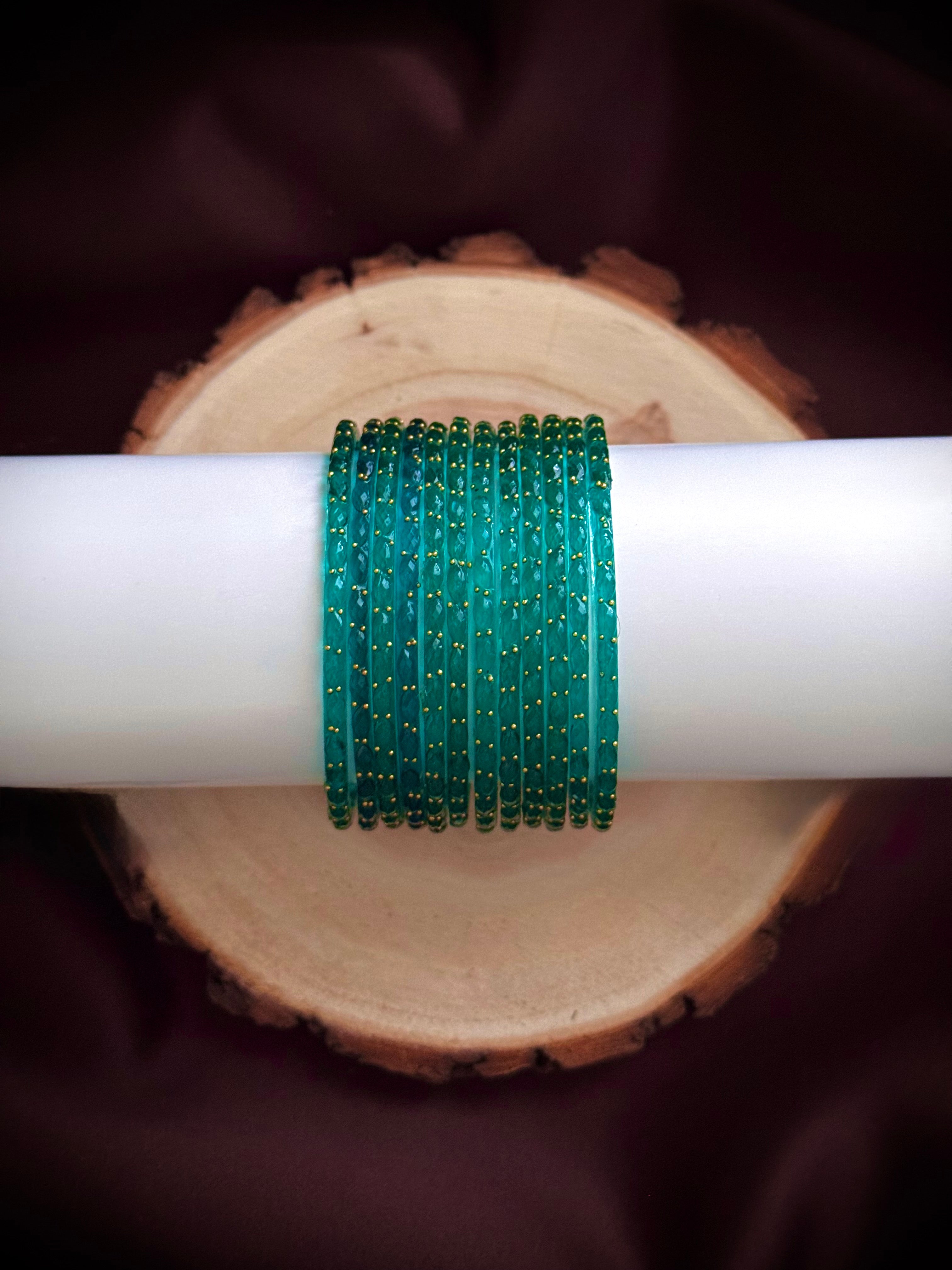 Raindrop Glass Bangles