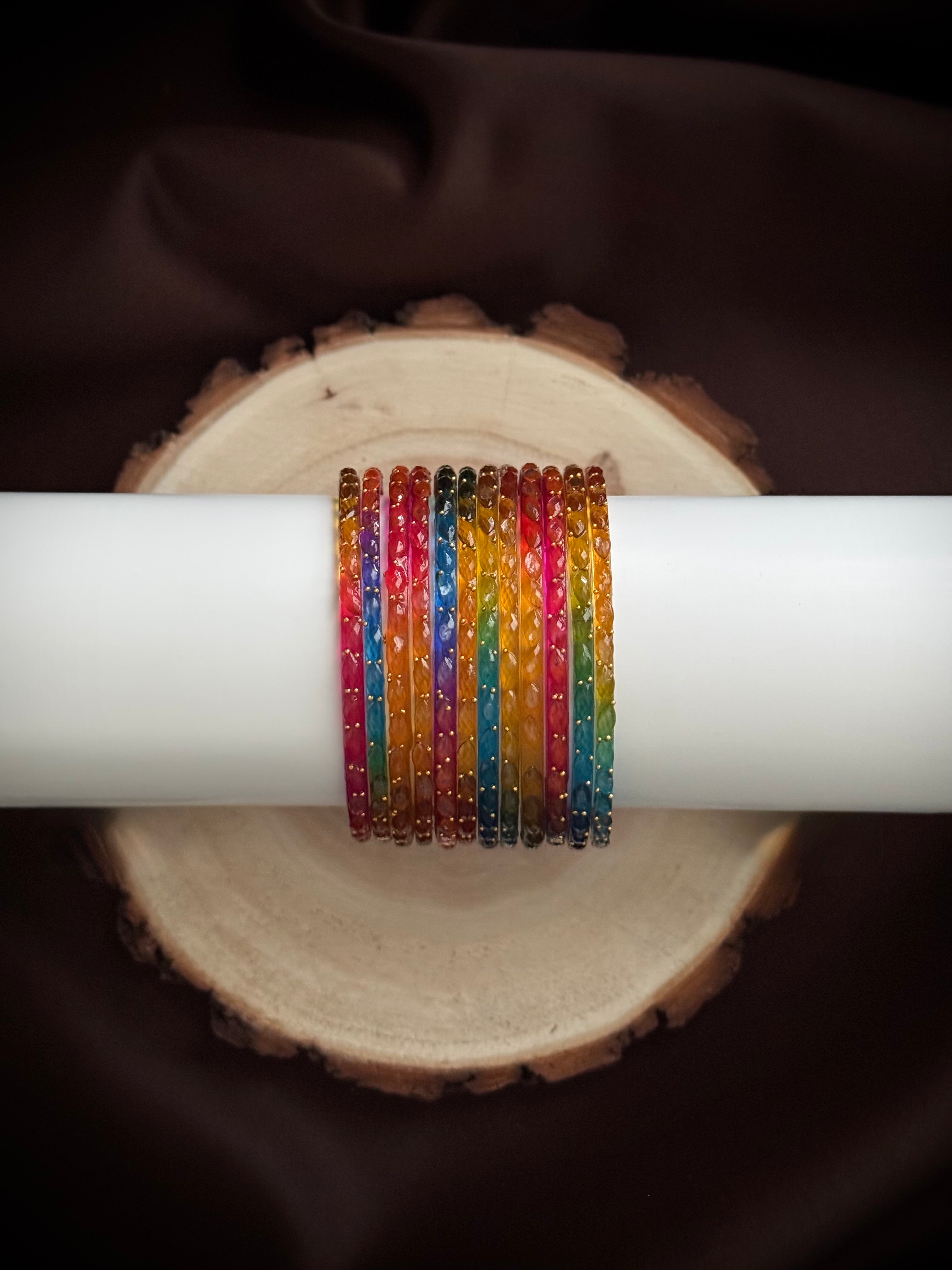 Raindrop Glass Bangles