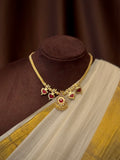 Palakka Maala Red 2x2 Gold plated