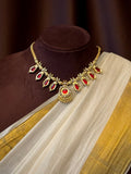 Nagapadam Red 4x4 Gold plated