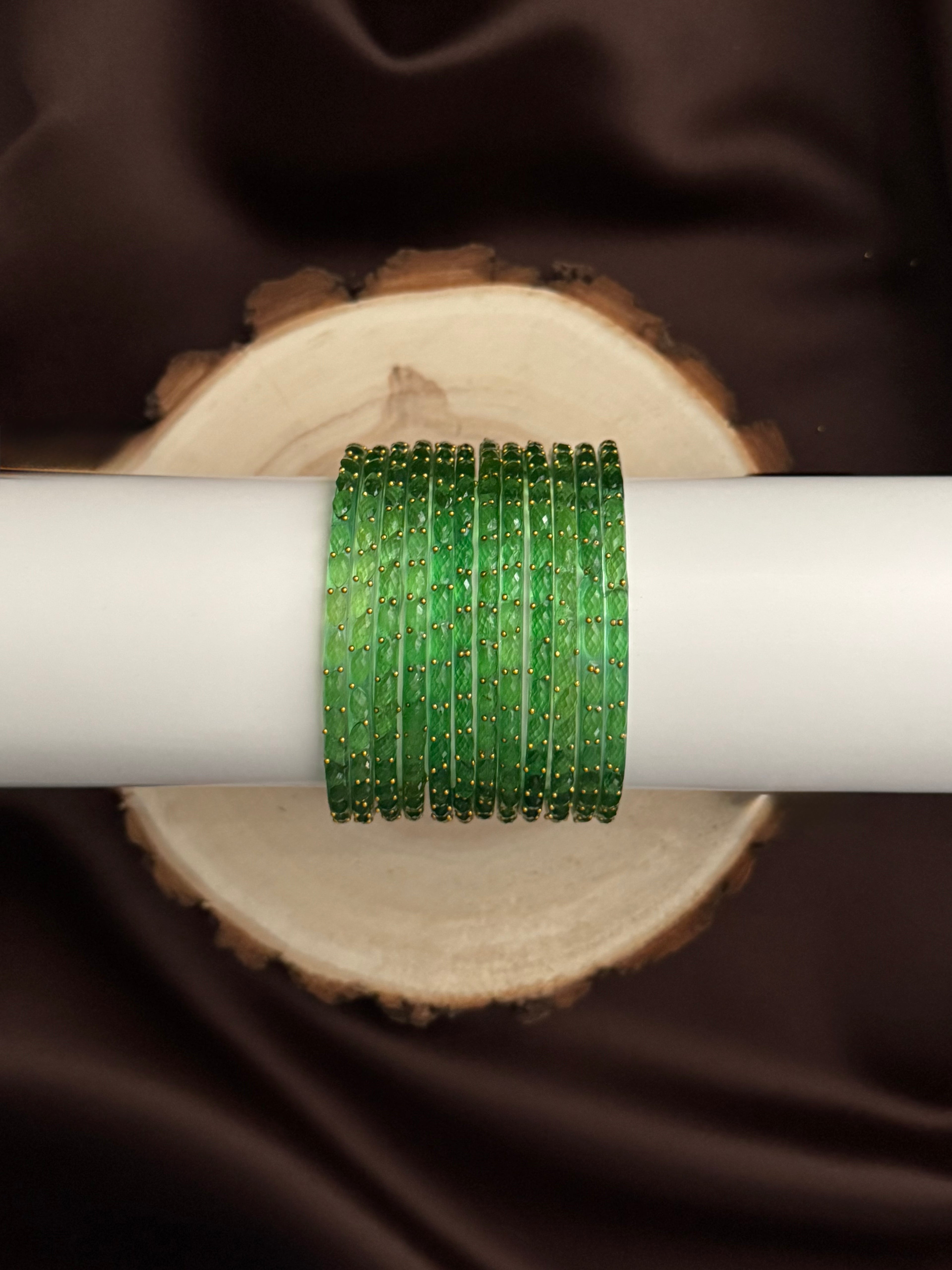 Raindrop Glass Bangles