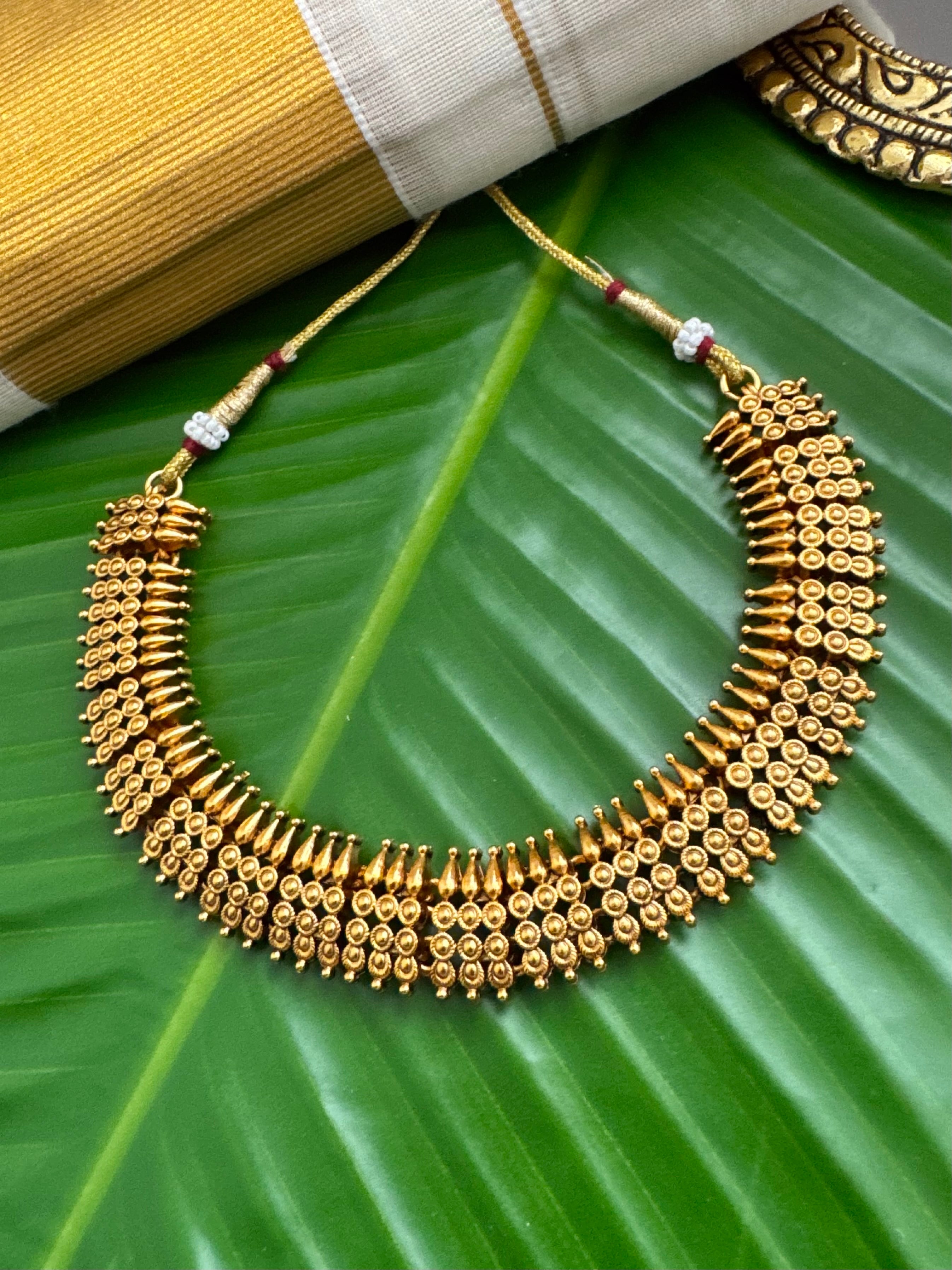 Antique finish necklace