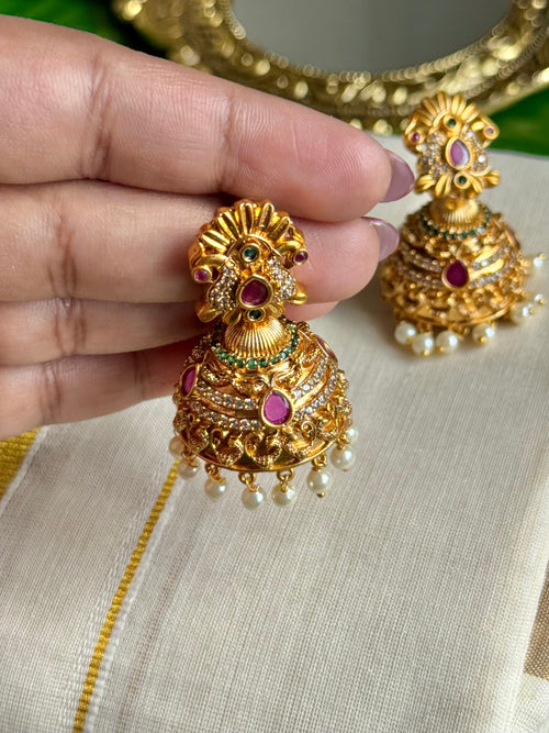 Antique finish Jhumka